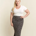 Plus Zebra Skirt