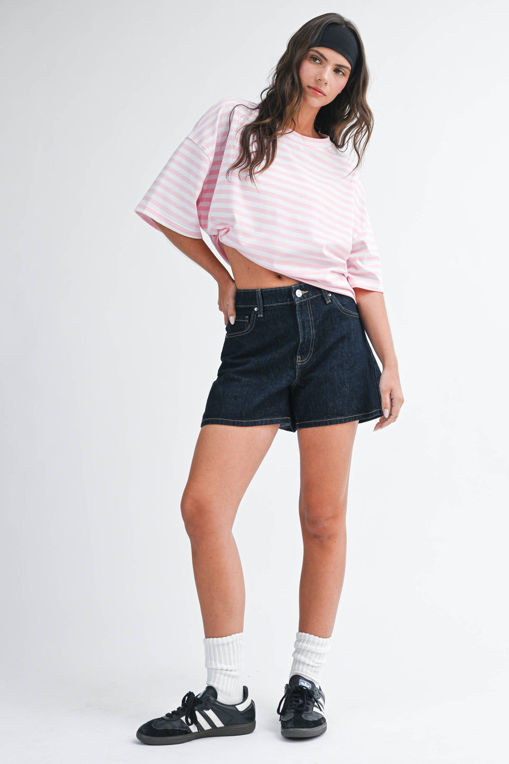 Oversized Stripe Boyfriend Tee