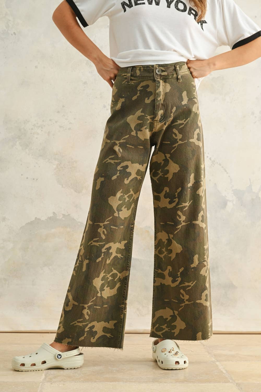 Camo Wide Leg Pants