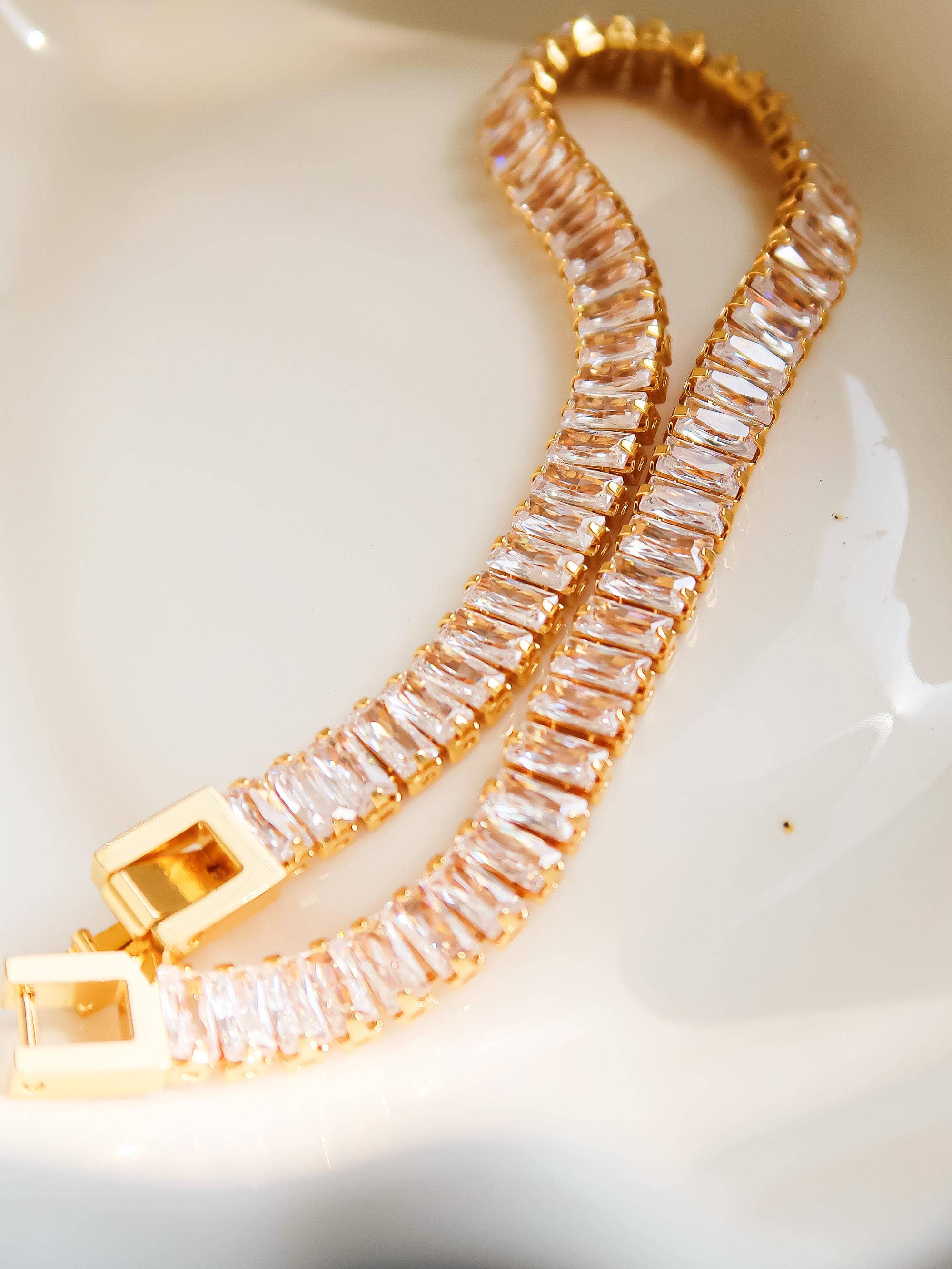 18K Gold Non-Tarnish Rhodes Bracelet