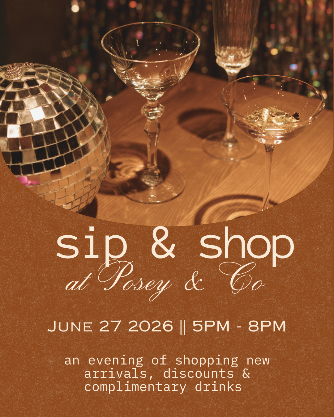 Sip & Shop Ticket