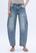 Flying Monkey High Rise Barrel Jean