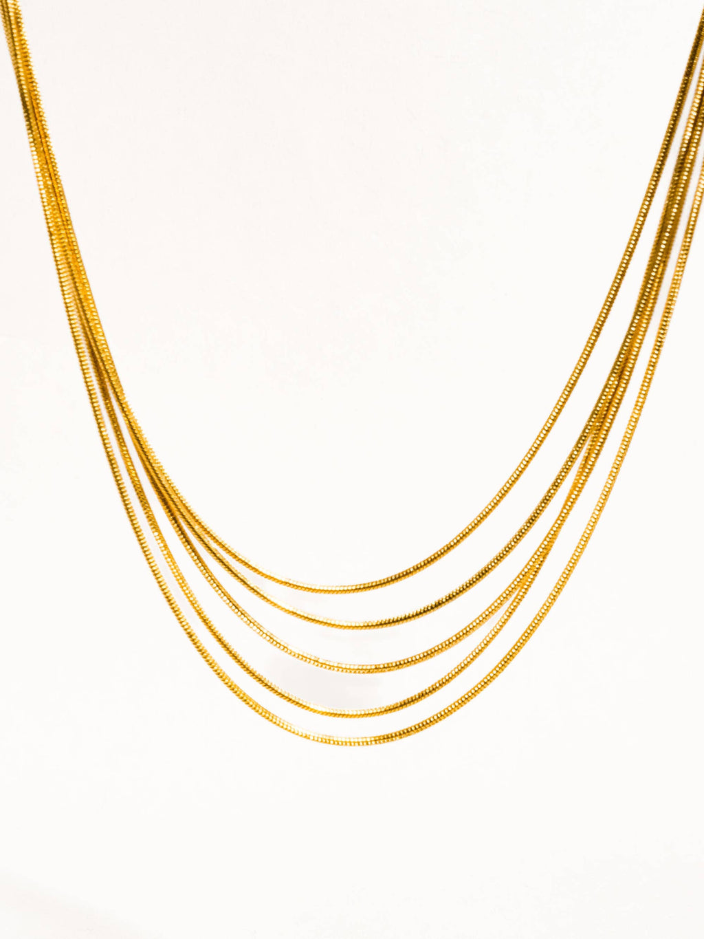 18K Gold Non-Tarnish Parie Necklace