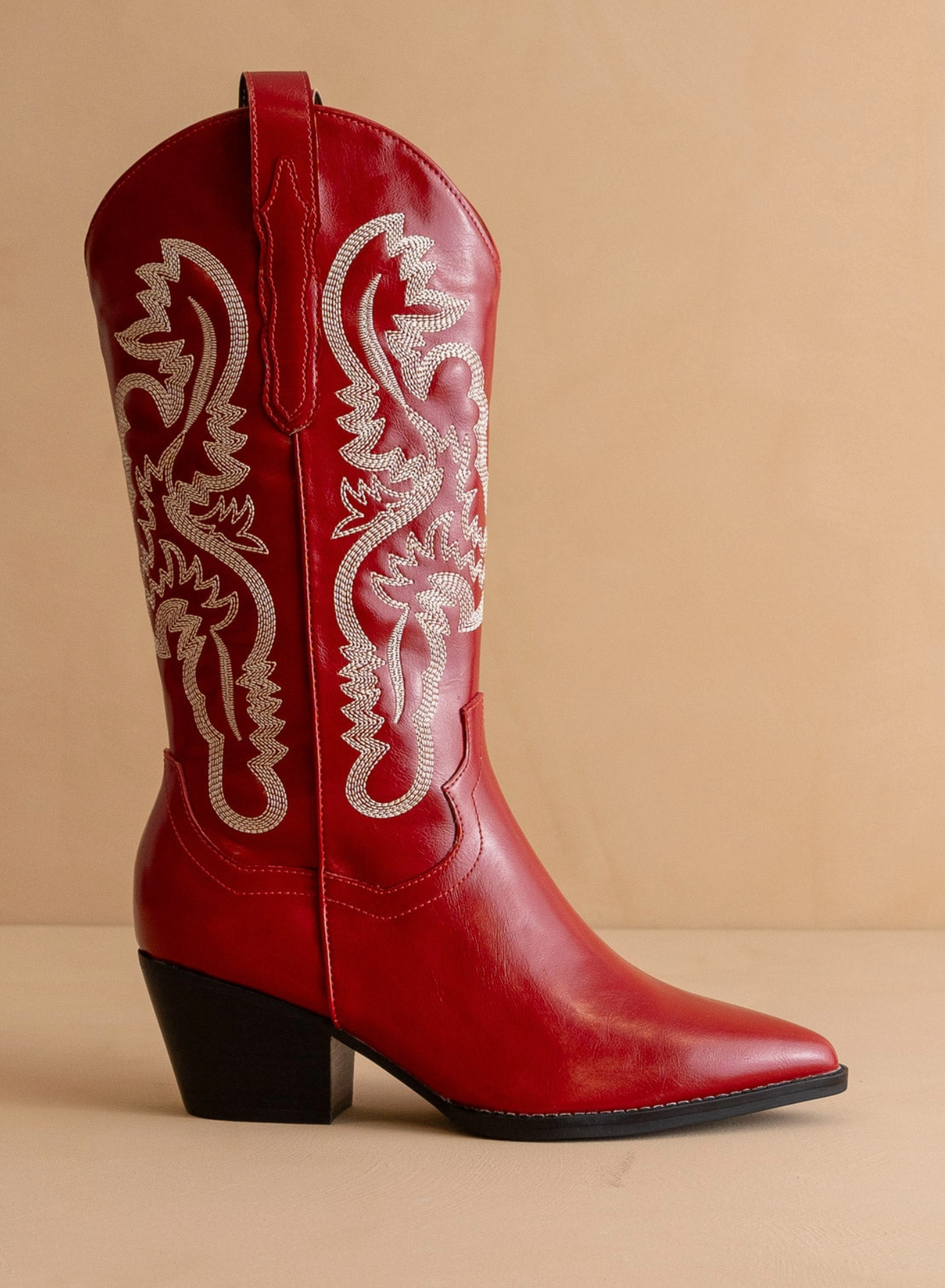 The Reba || Cherry Classic Western Boot