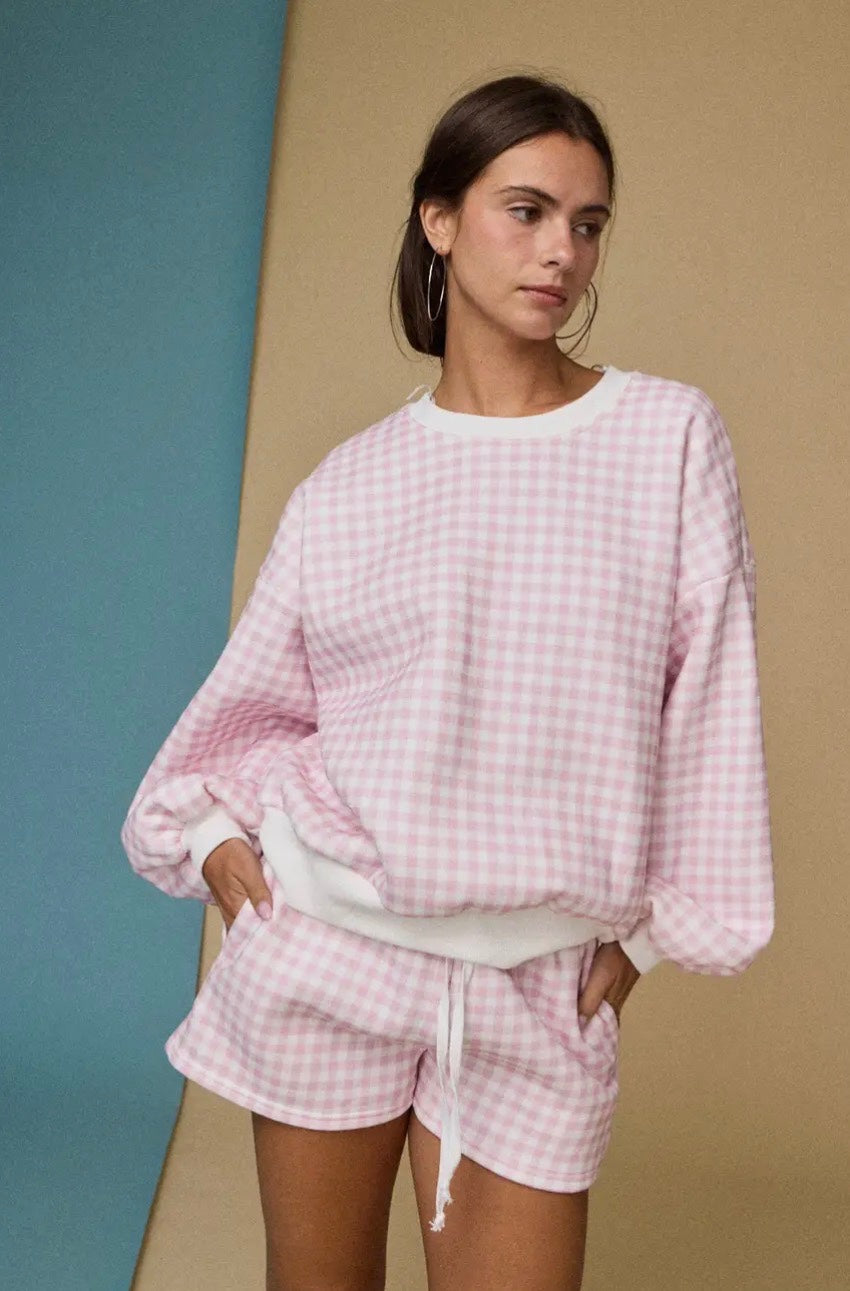 Gingham Lounge Set (Top)