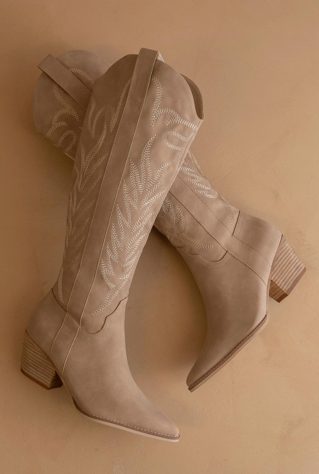 The Bronco || Cedar Wood Embroidered Western Boot