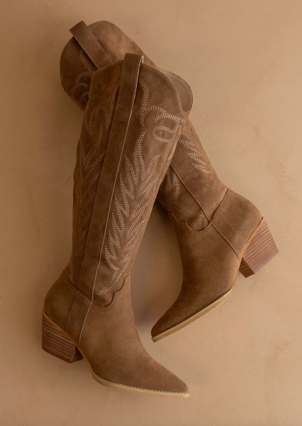 The Bronco || Brown Embroidered Western Boot
