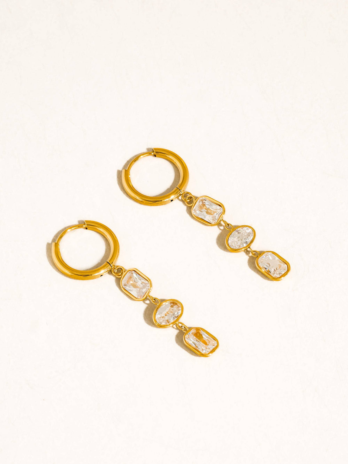 18K Gold Non-Tarnish Triple Drop