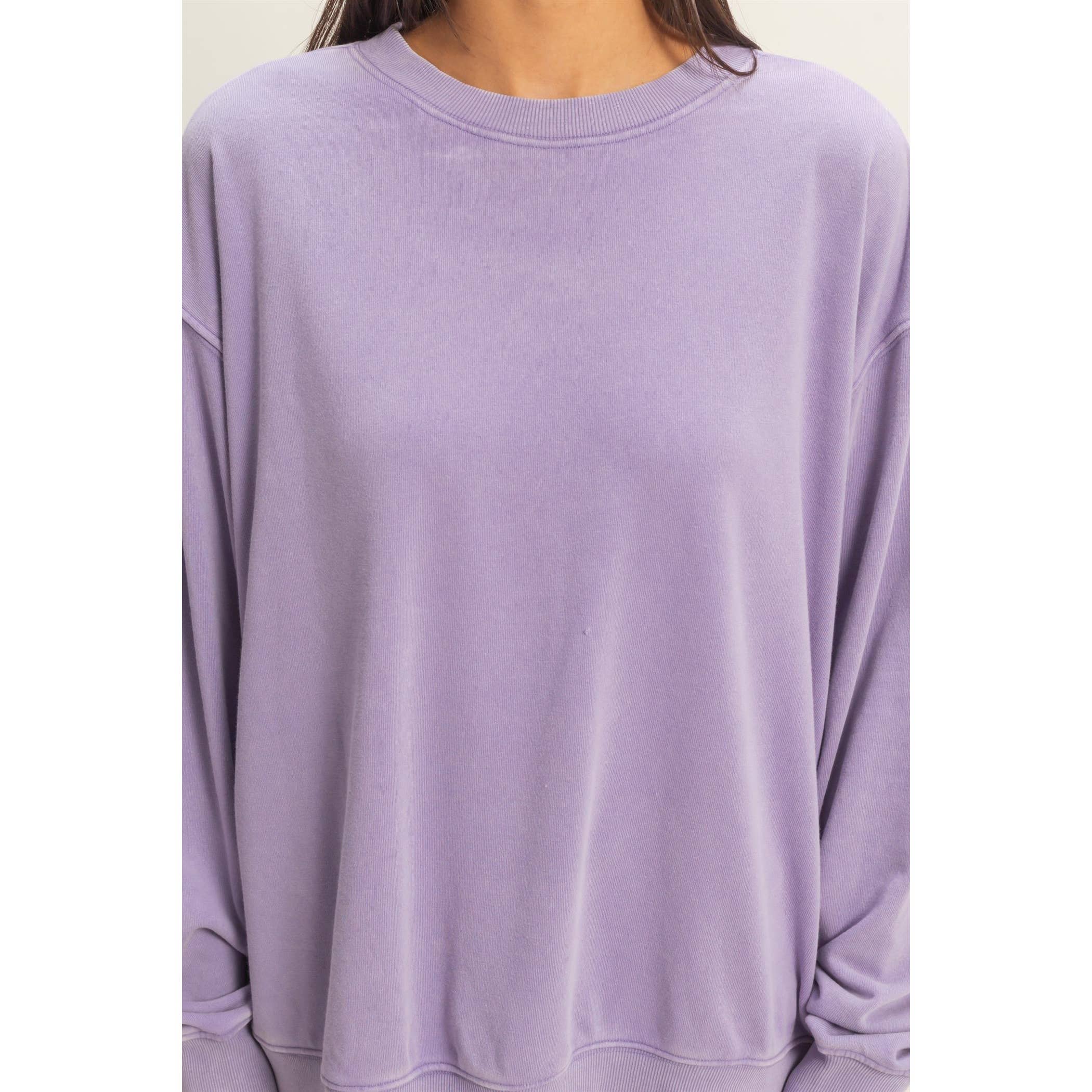 Mineral Washed Crew Neck Sweatshirt