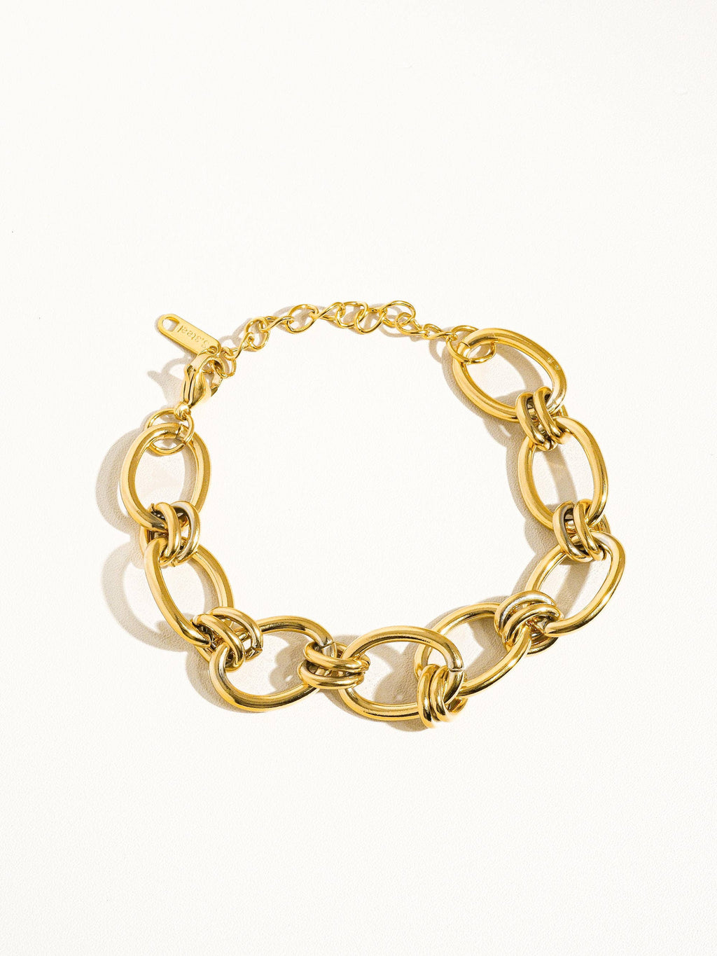 18K Gold Non-Tarnish Bold Tila Bracelet