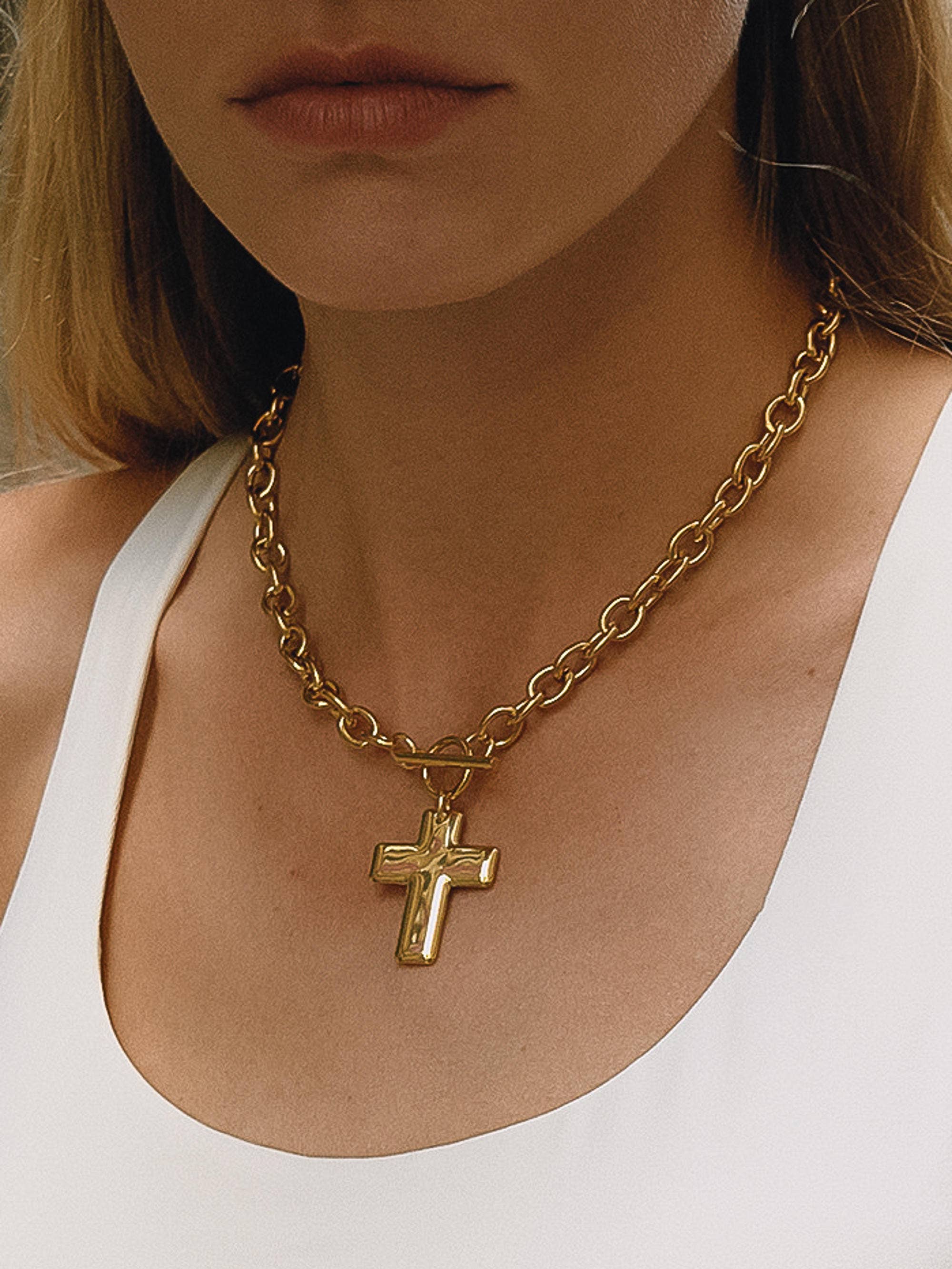 18K Gold Non-Tarnish Pendant Necklace