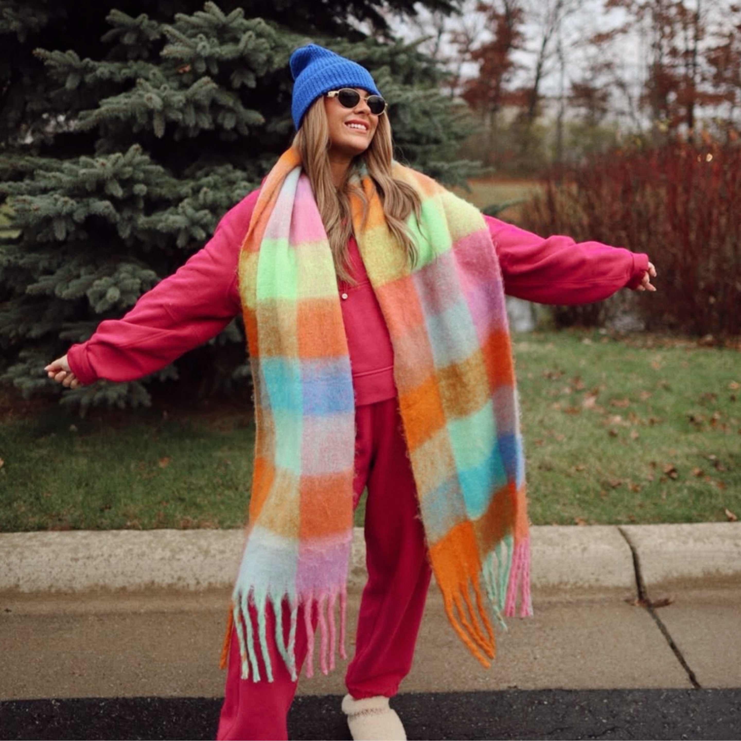 Rainbow Scarf (neon)
