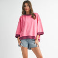 Boxy Pink Pullover
