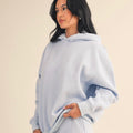 Soft Blue Pullover Hoodie