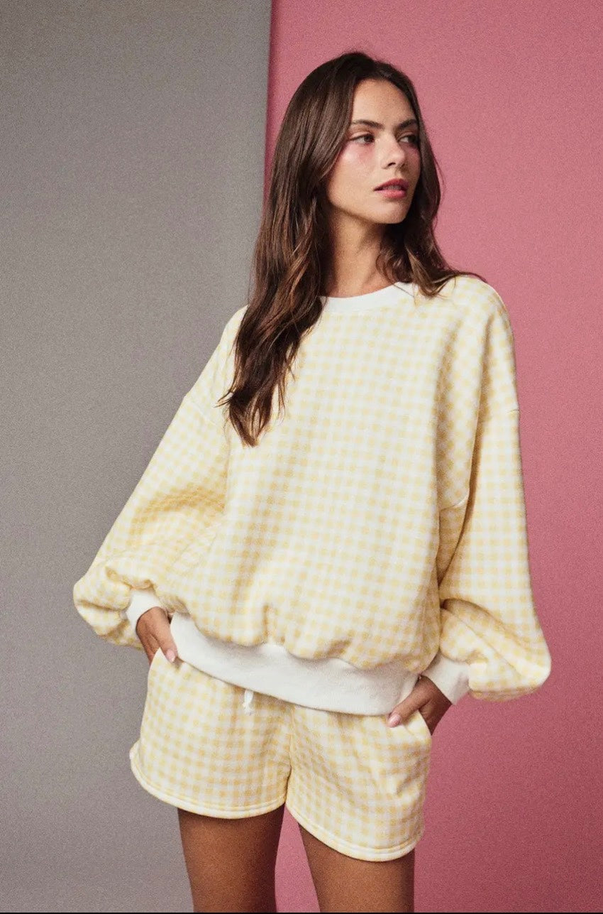 Gingham Lounge Set (Top)