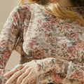 Rose Floral Mesh Top