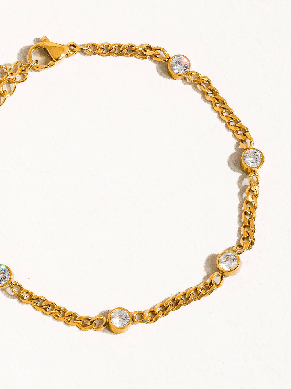 18K Gold Non-Tarnish Cyrus Chain Bracelet