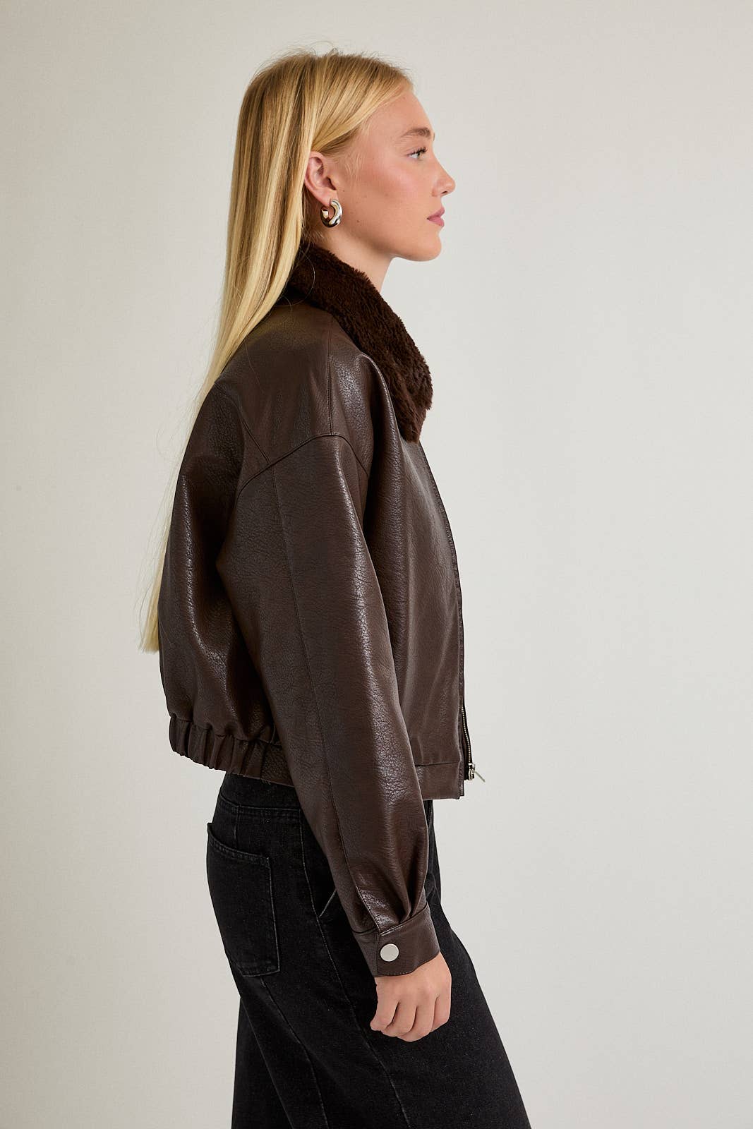 Phoebe Leather Coat