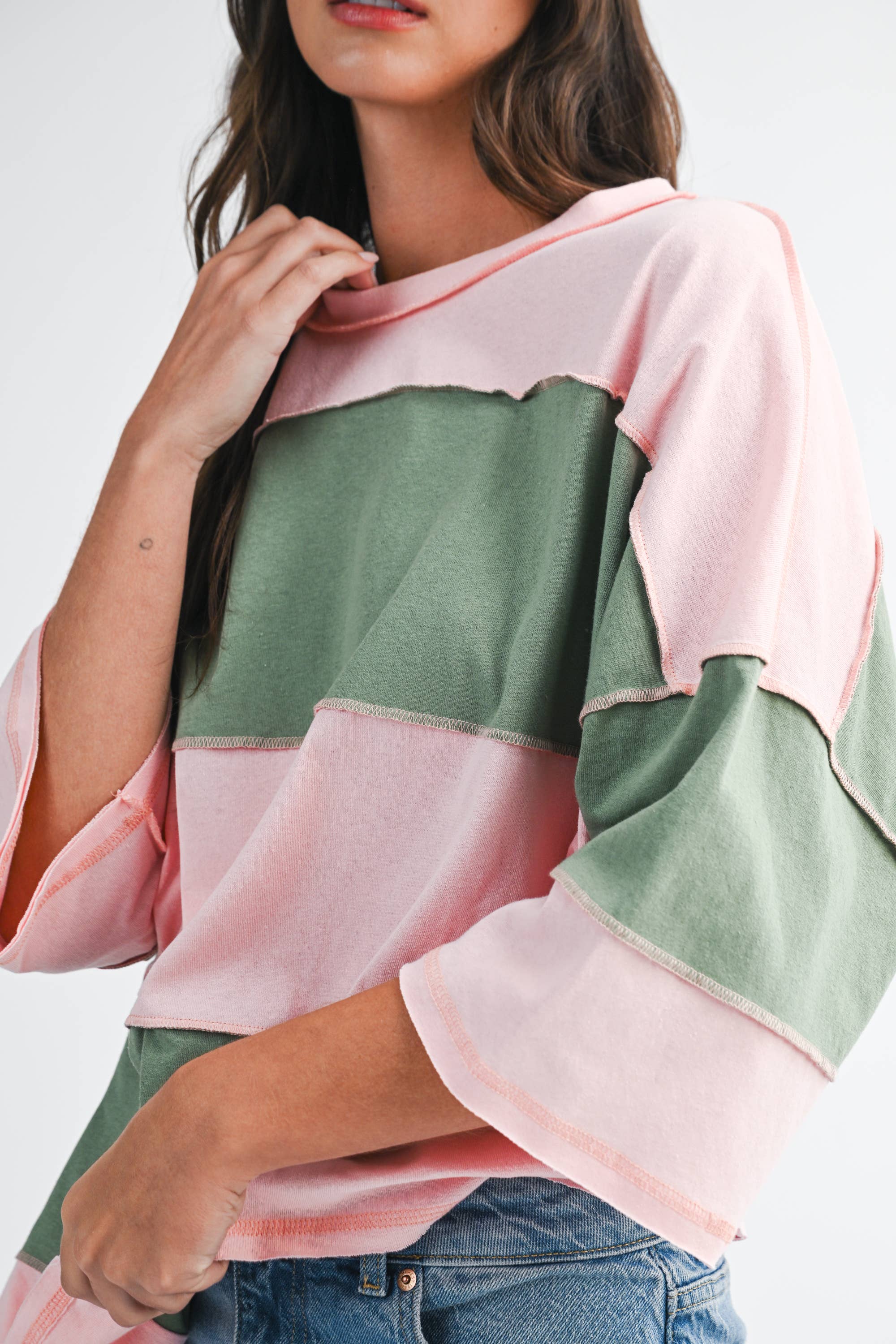 Polly Color Block Top