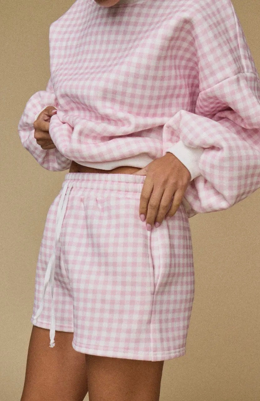 Gingham Lounge Set (Shorts)