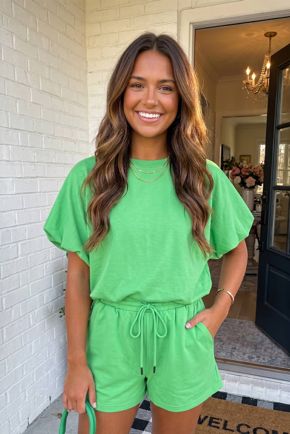 Bubble Top Shorts Set