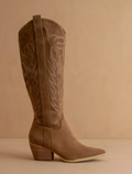 The Bronco || Brown Embroidered Western Boot