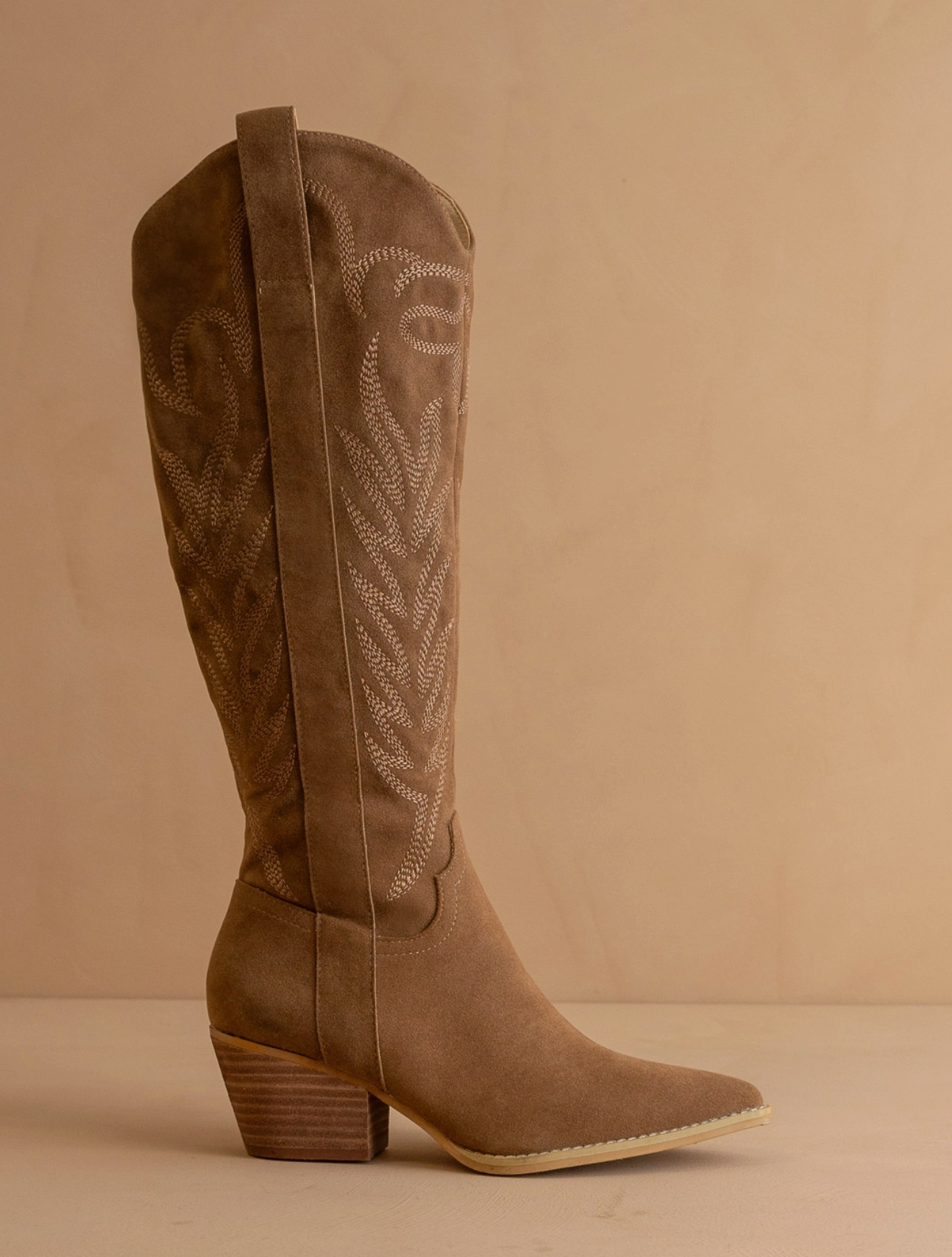 The Bronco || Brown Embroidered Western Boot