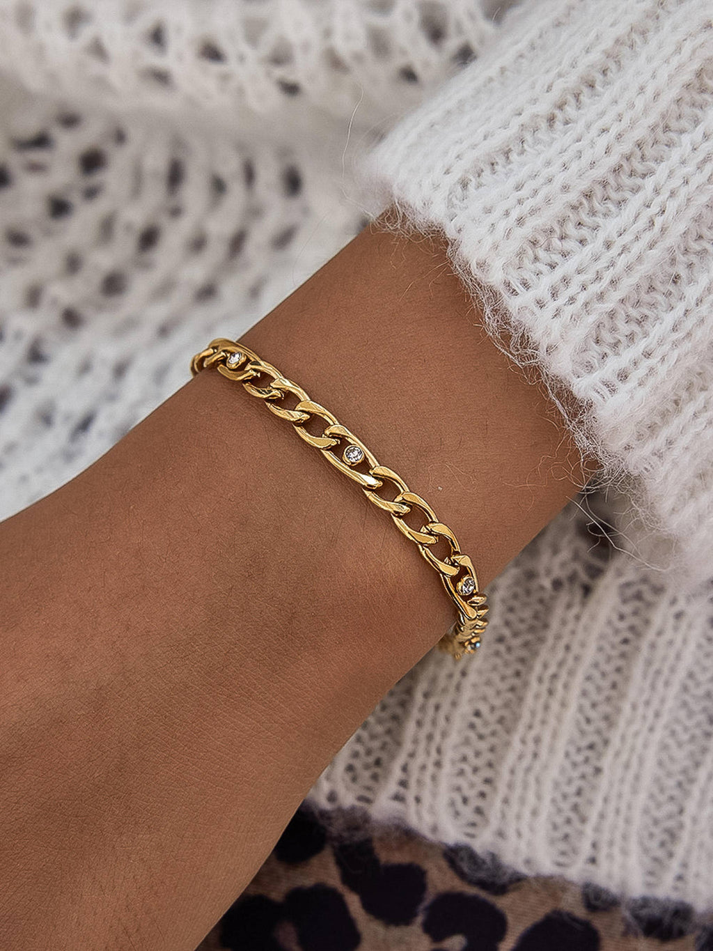 18K Gold Non-Tarnish Berlin Bracelet