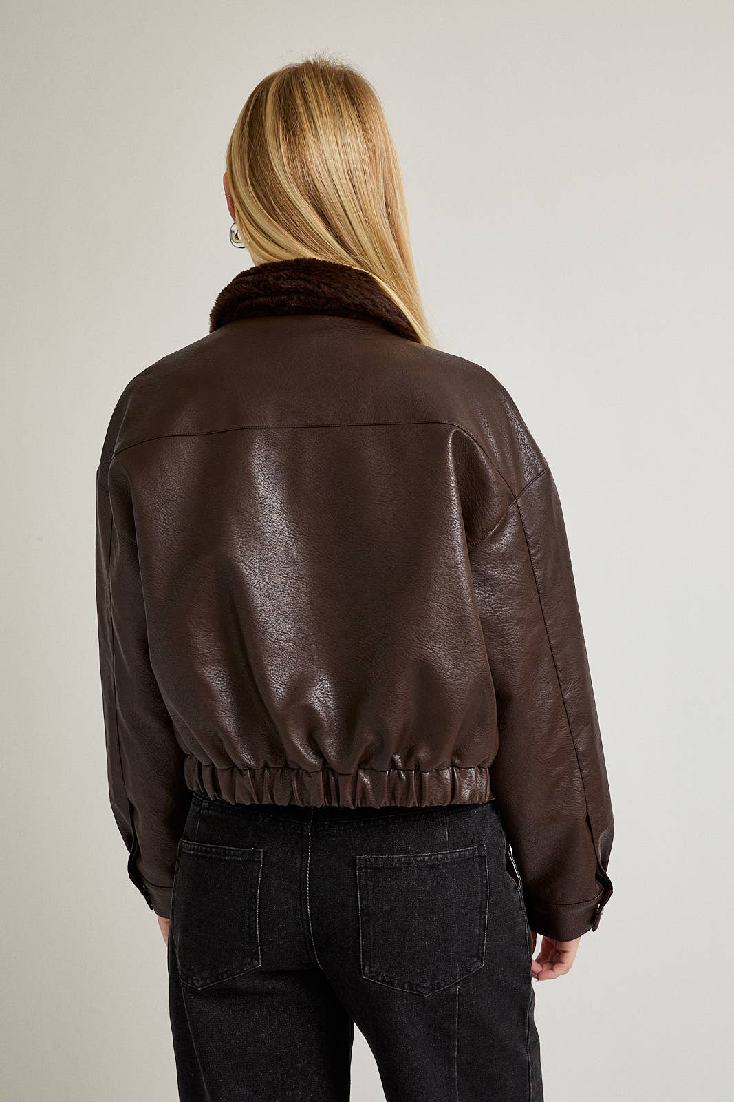 Phoebe Leather Coat
