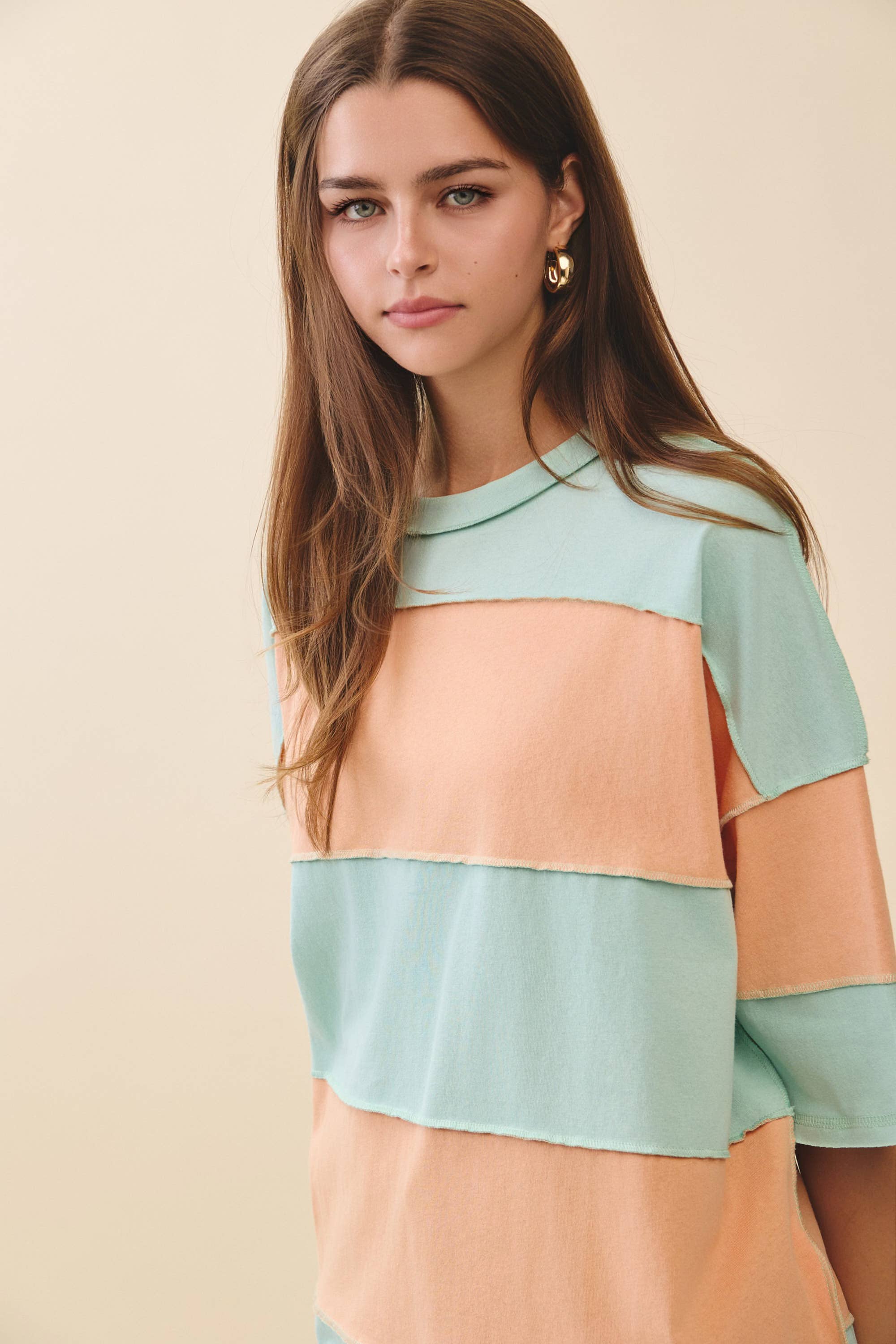 Polly Color Block Top