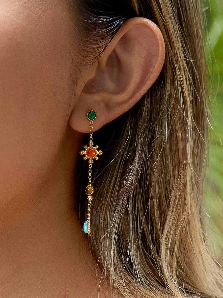 18K Gold Non-Tarnish Boho Earrings
