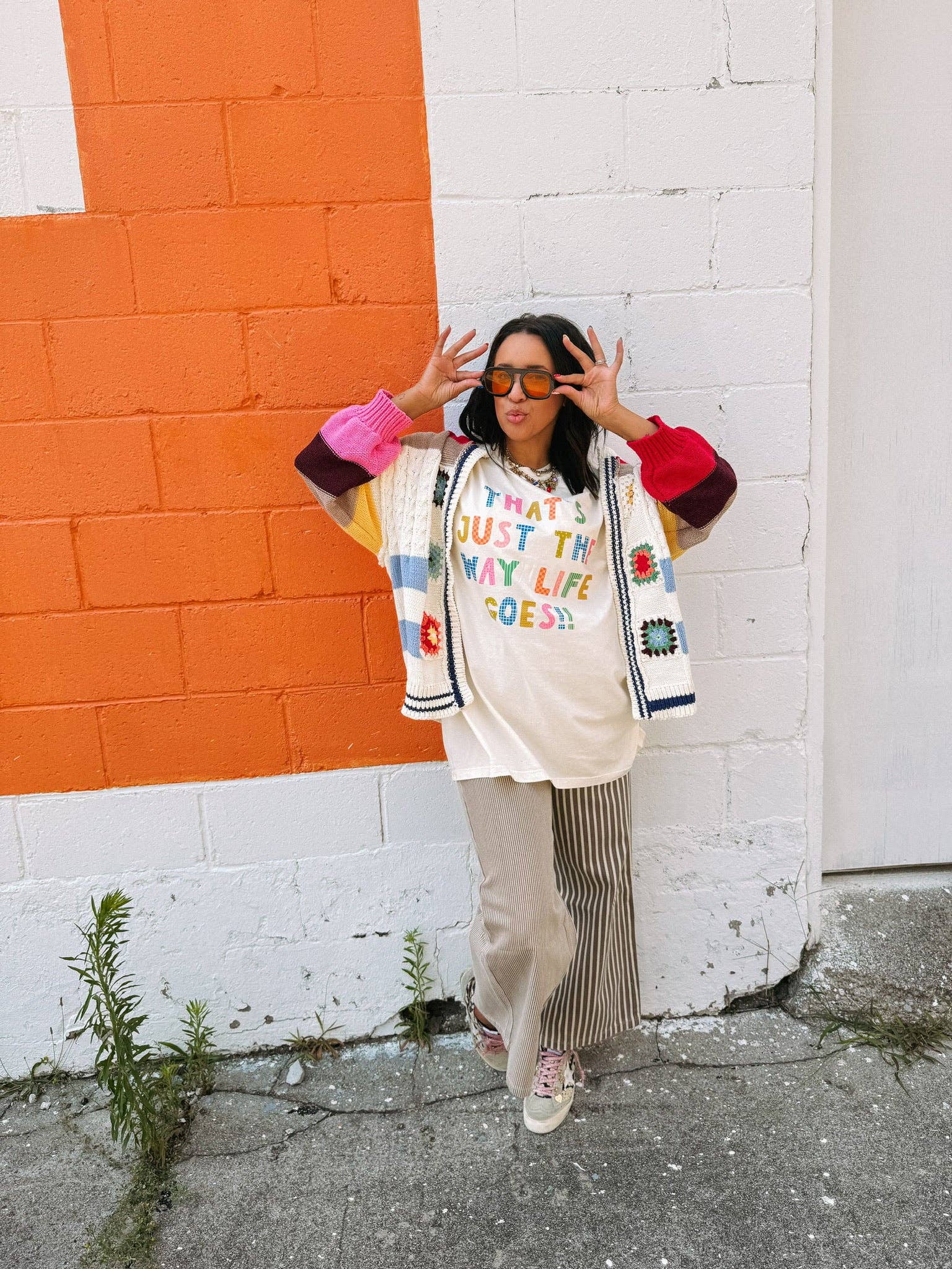 The way life goes graphic tee - ivory