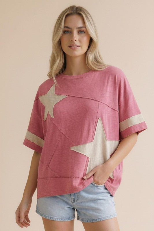 Taylor Star Patchwork Tee