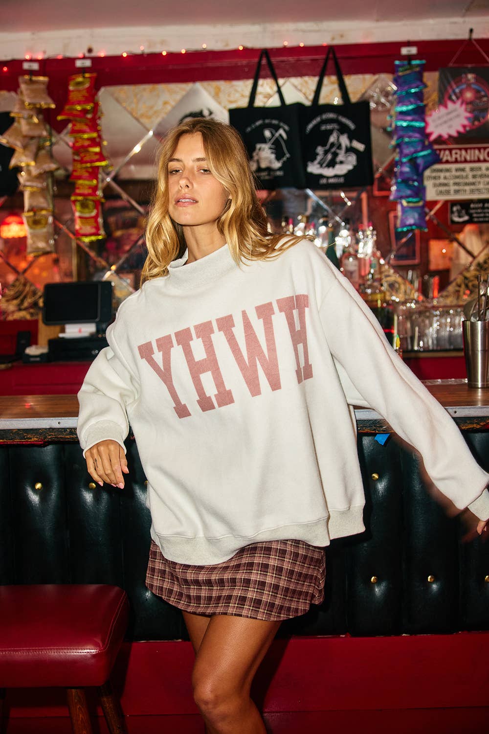 MOTHER / COOL MOM Reversible Mock Neck