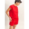 Cap Sleeve Shorts Set
