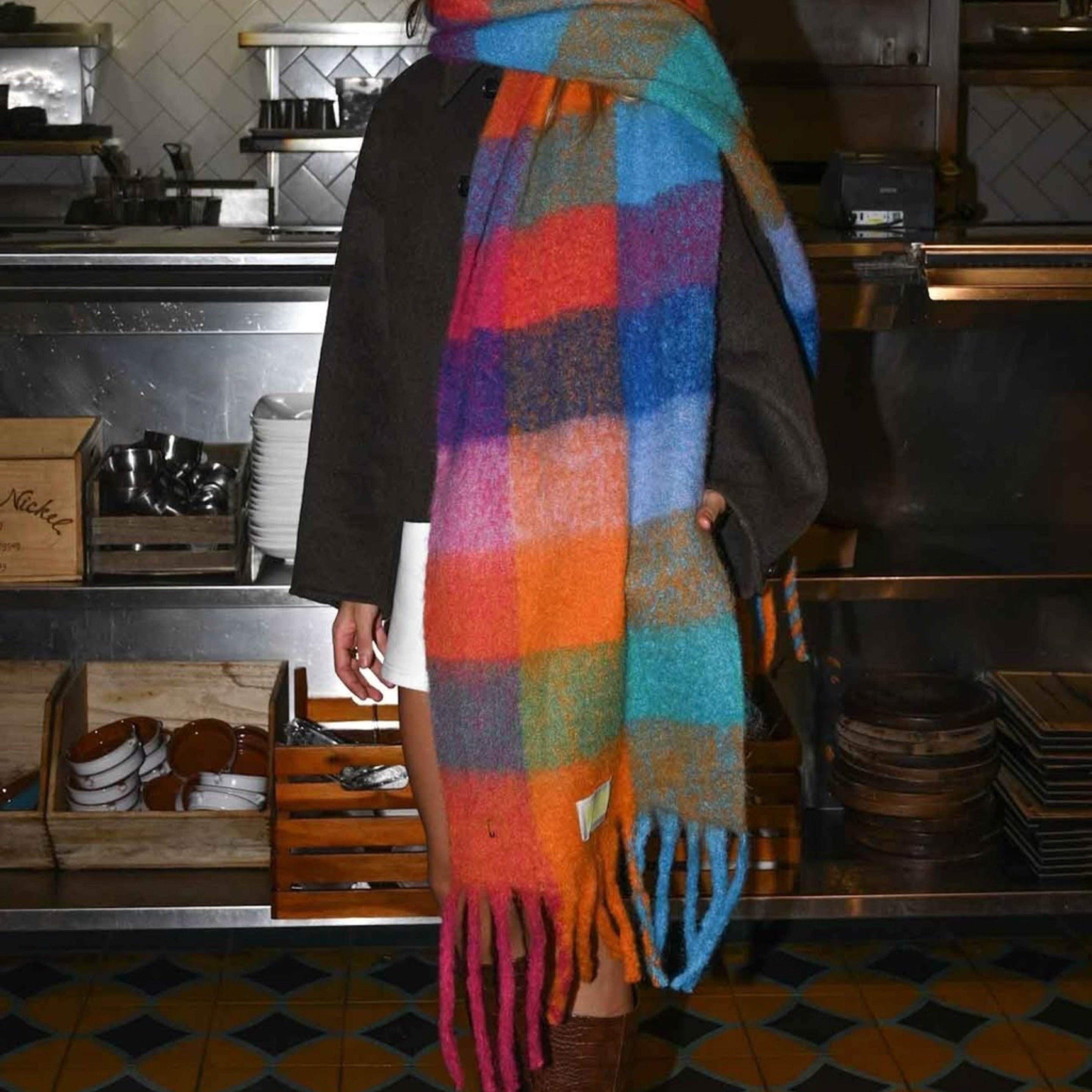 Jumbo Rainbow Scarf