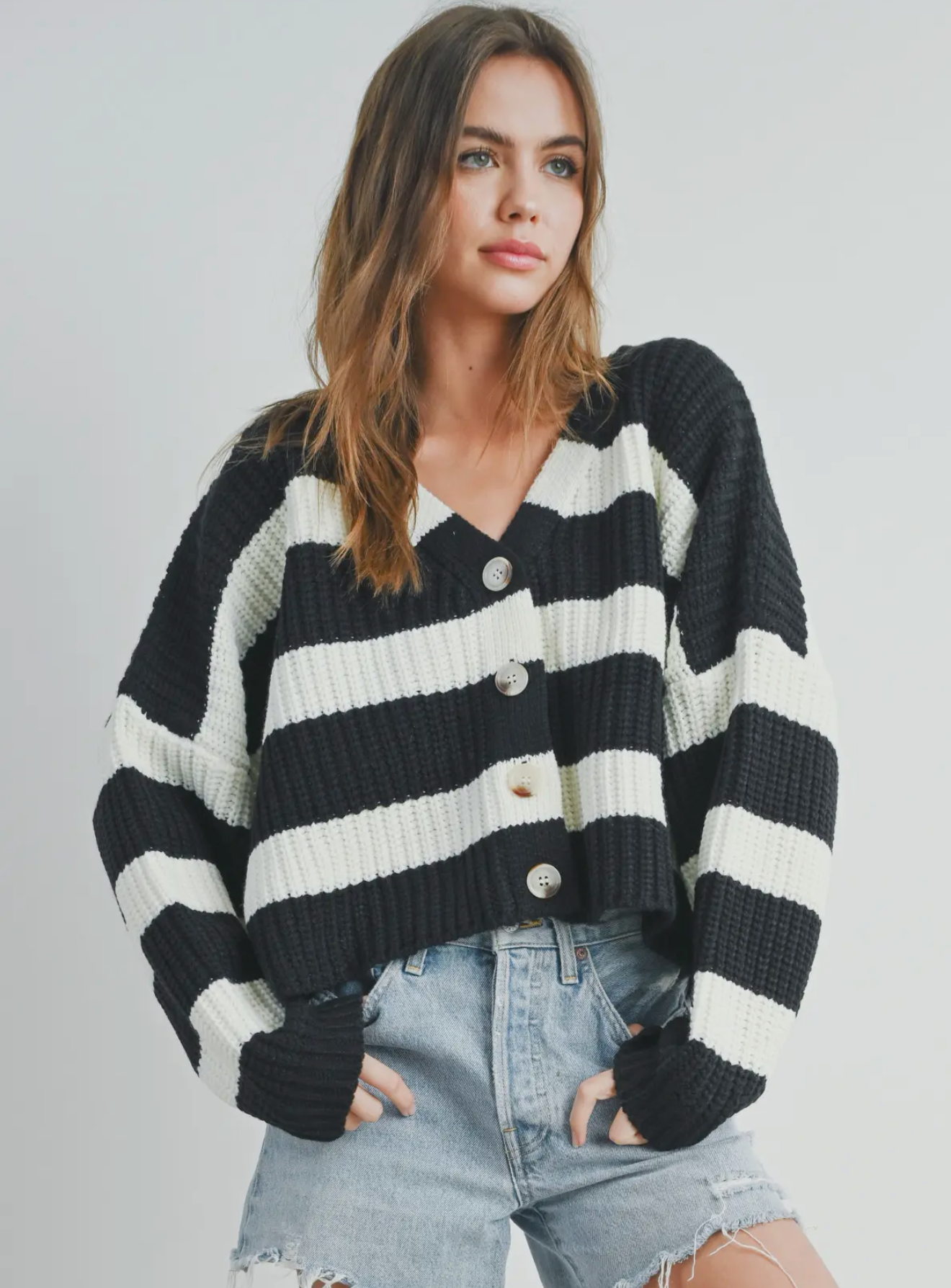 Chunky Stripe Cardi