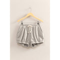 Drawstring Waist Bubbled Hem Shorts