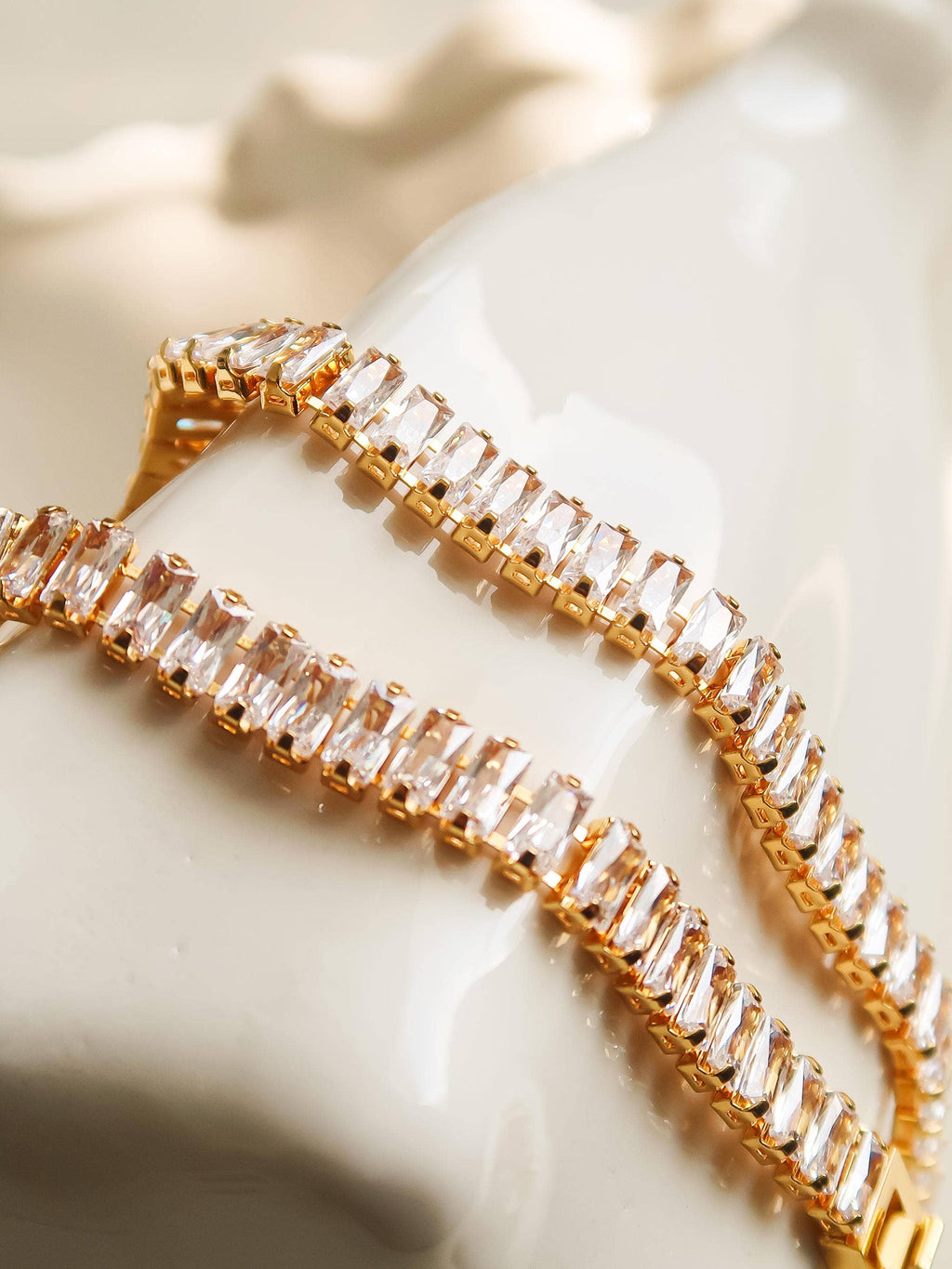 18K Gold Non-Tarnish Rhodes Bracelet