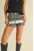 hottie leopard mini skort