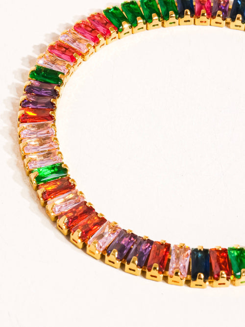 18K Gold Multicolor Hazel Chain Bracelet