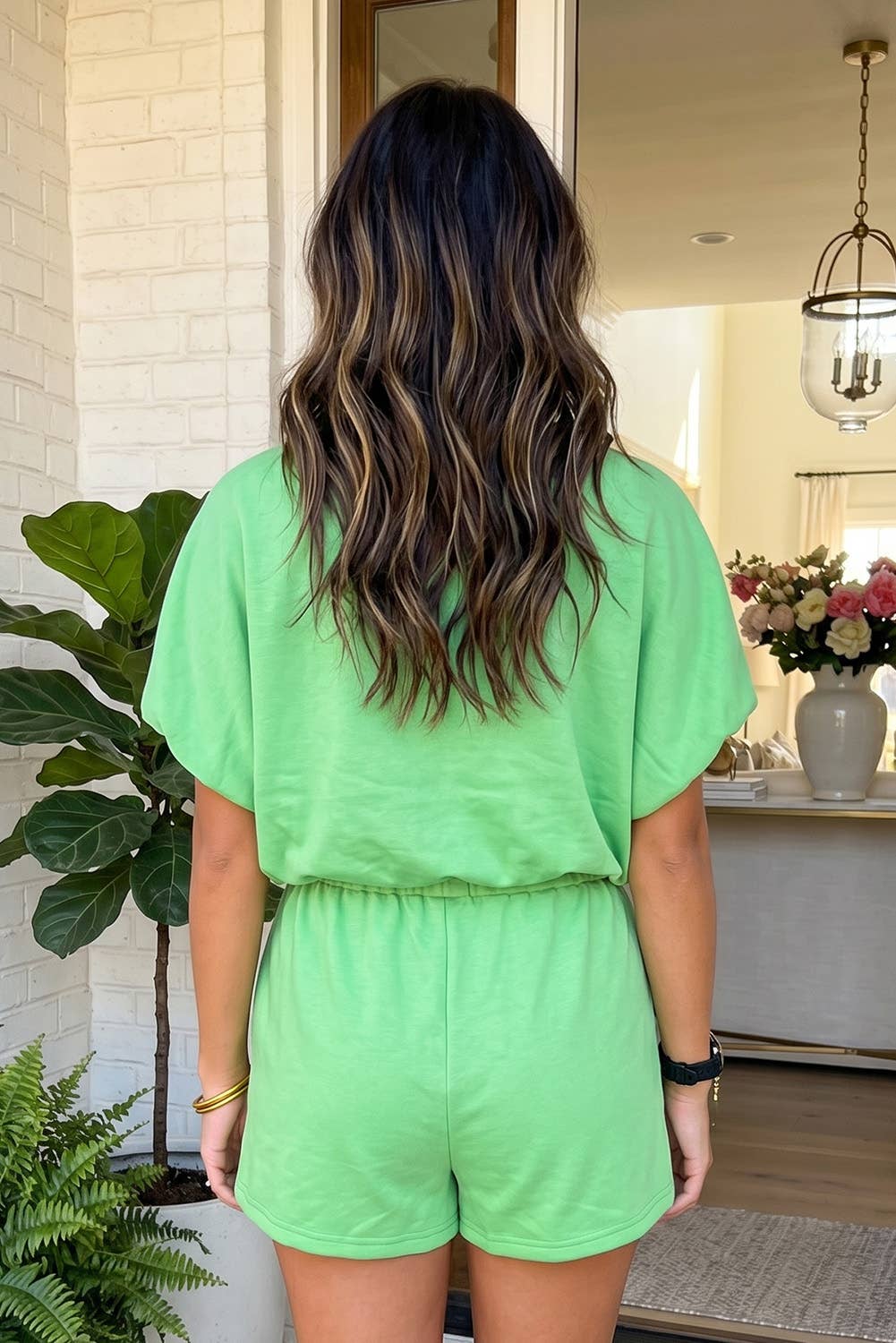Bubble Top Shorts Set
