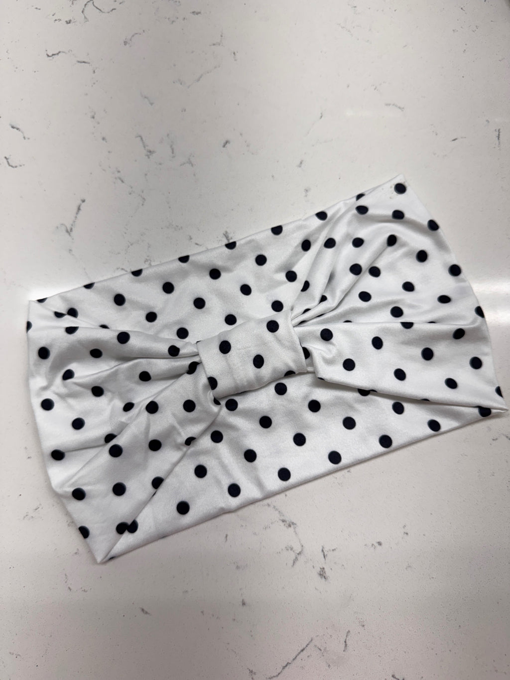 Polka Dot Knot Front Headband