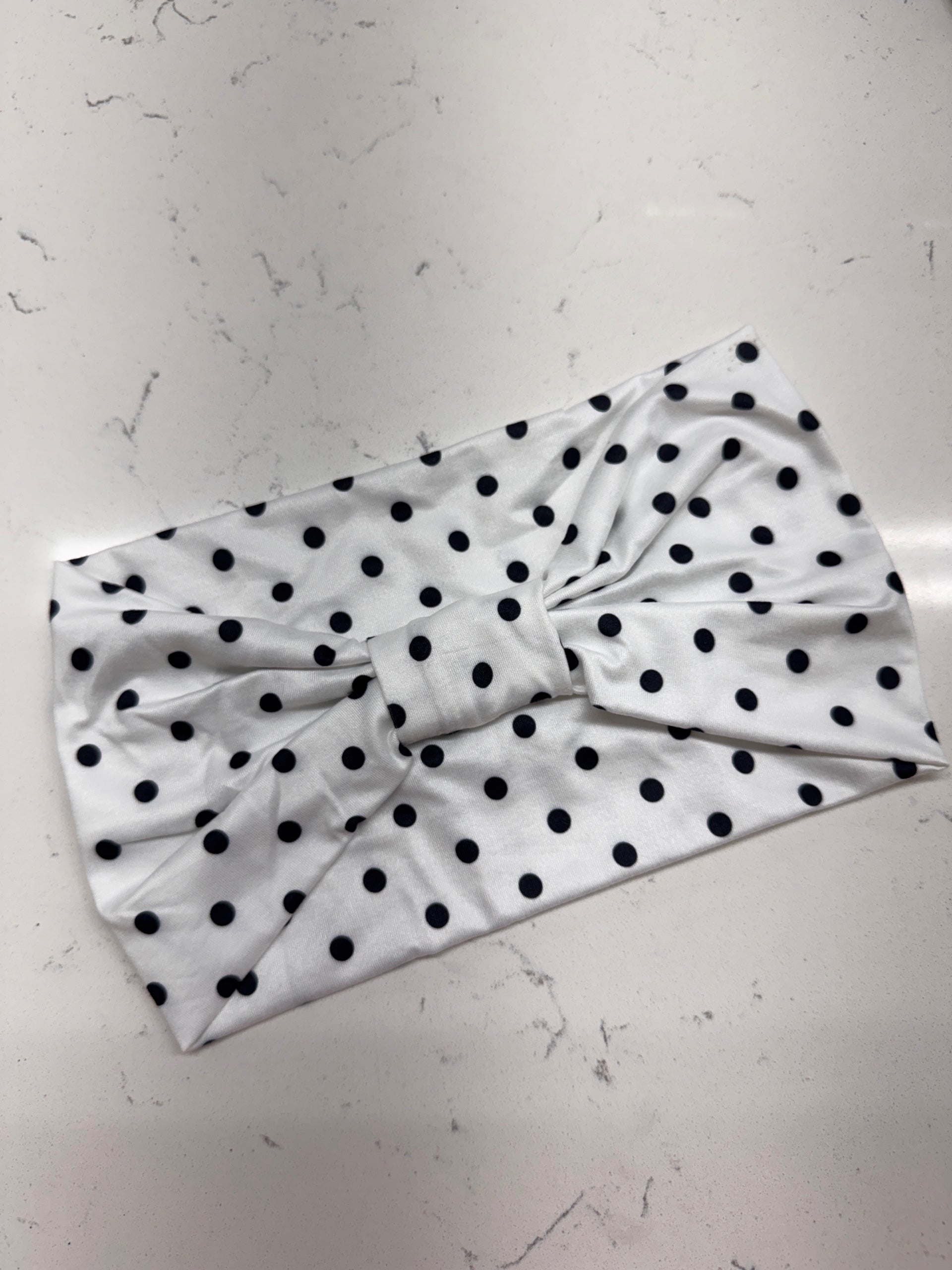 Polka Dot Knot Front Headband