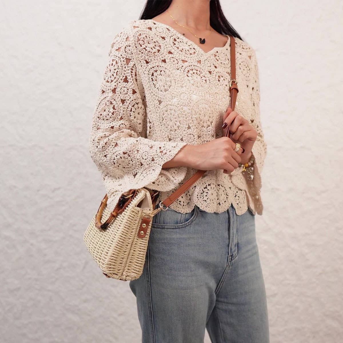 Straw Beach Bag