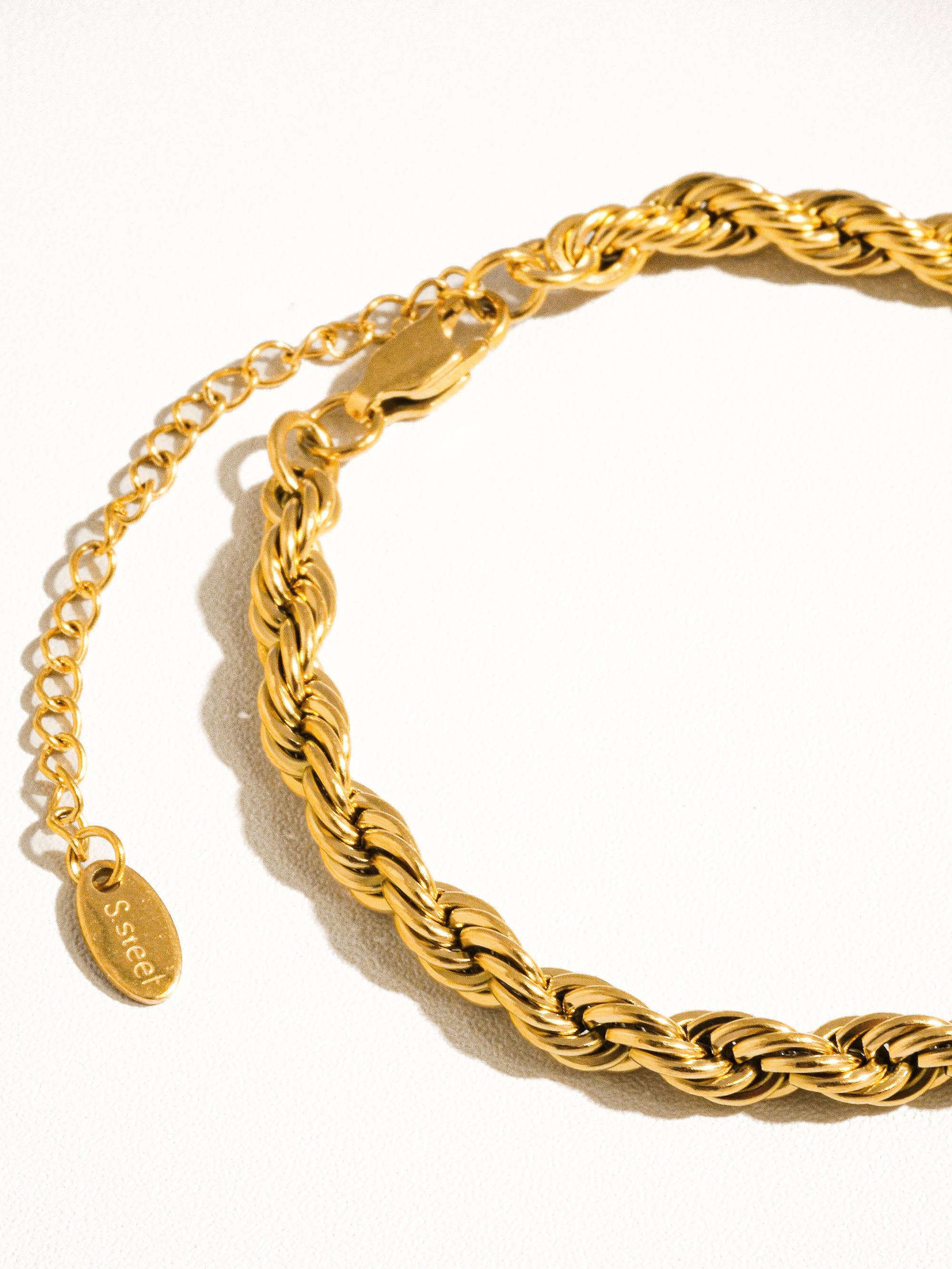 18K Gold Non-Tarnish Stack Bracelet