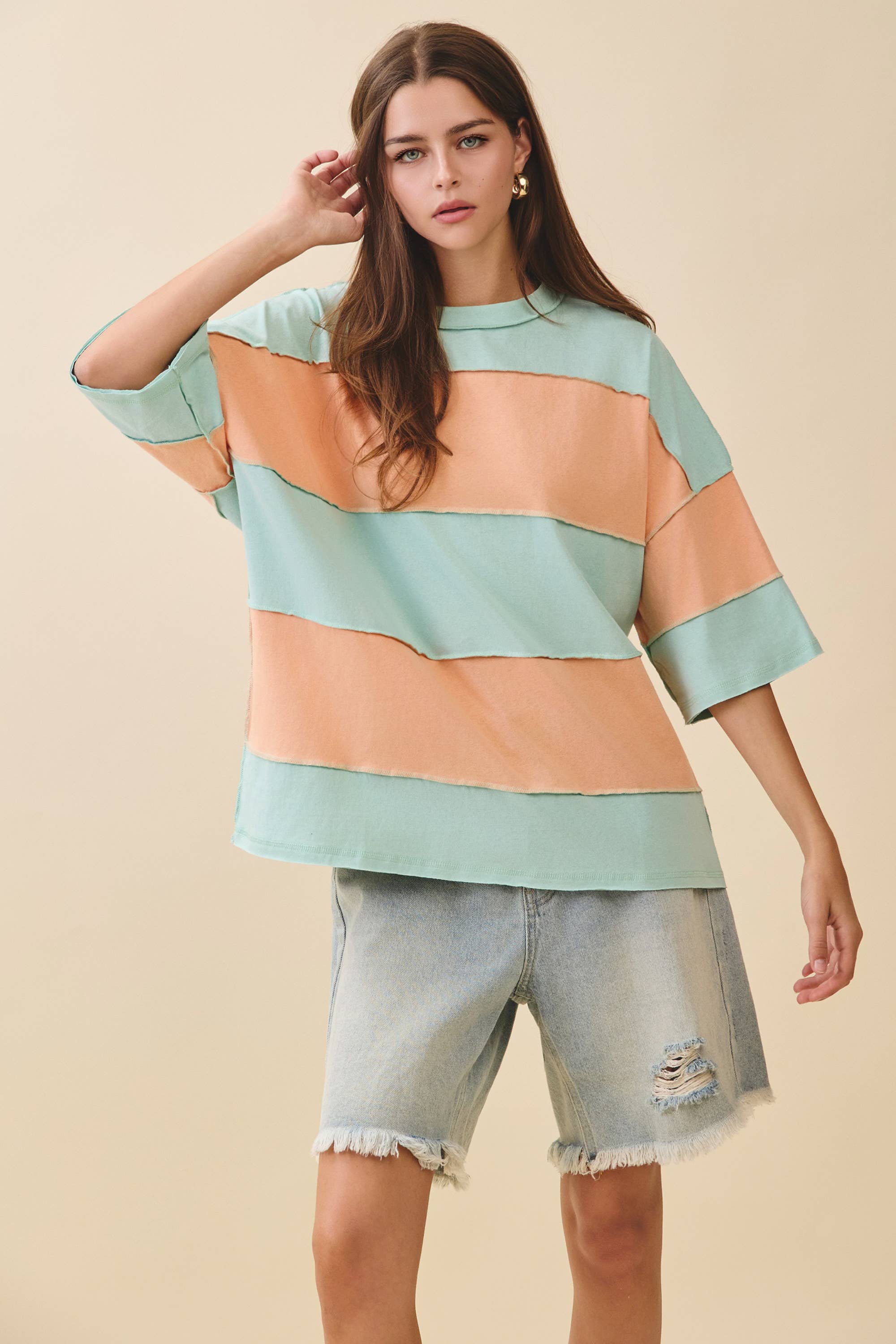 Polly Color Block Top