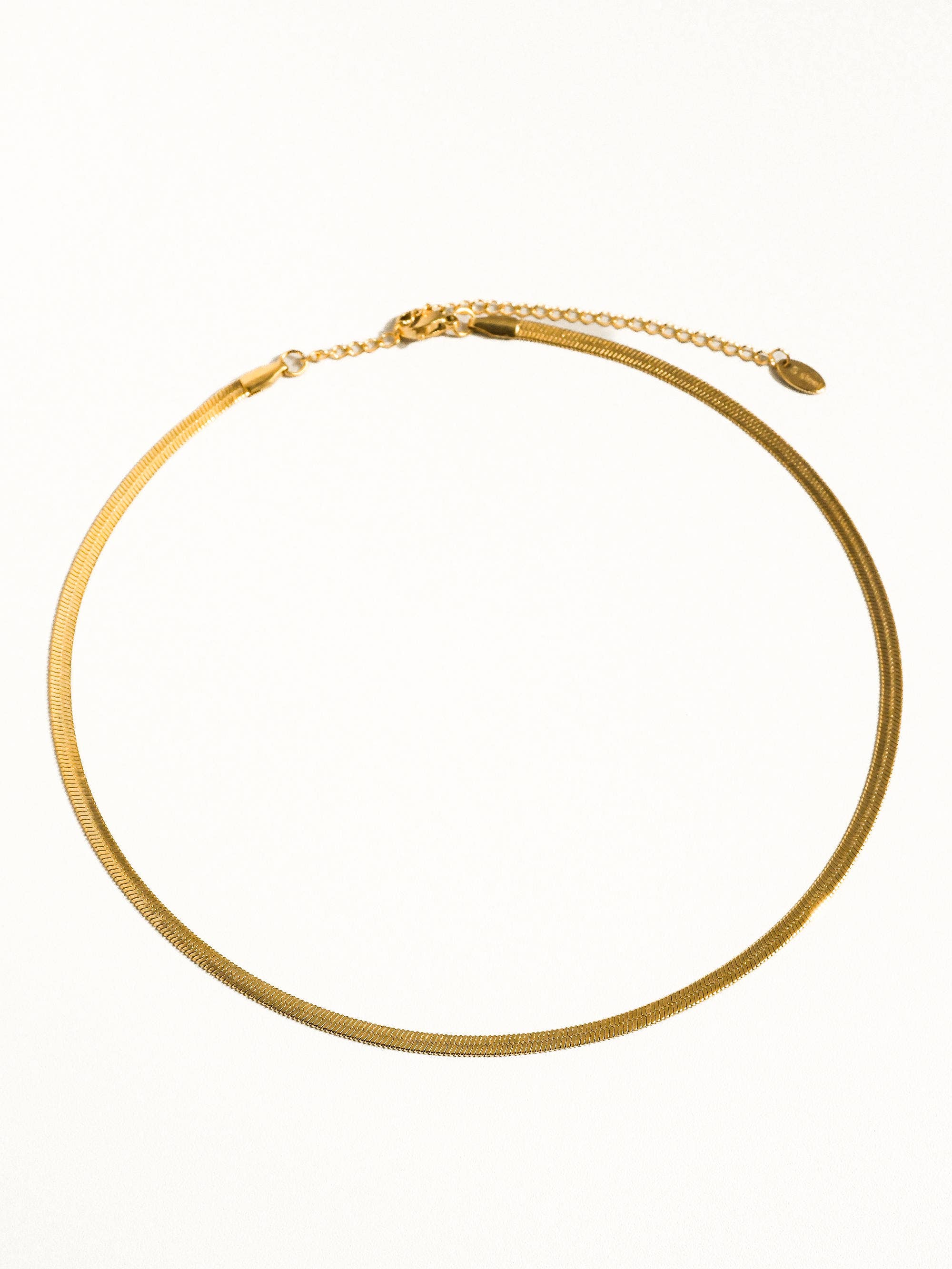 18K Gold Non-Tarnish Snake Bracelet