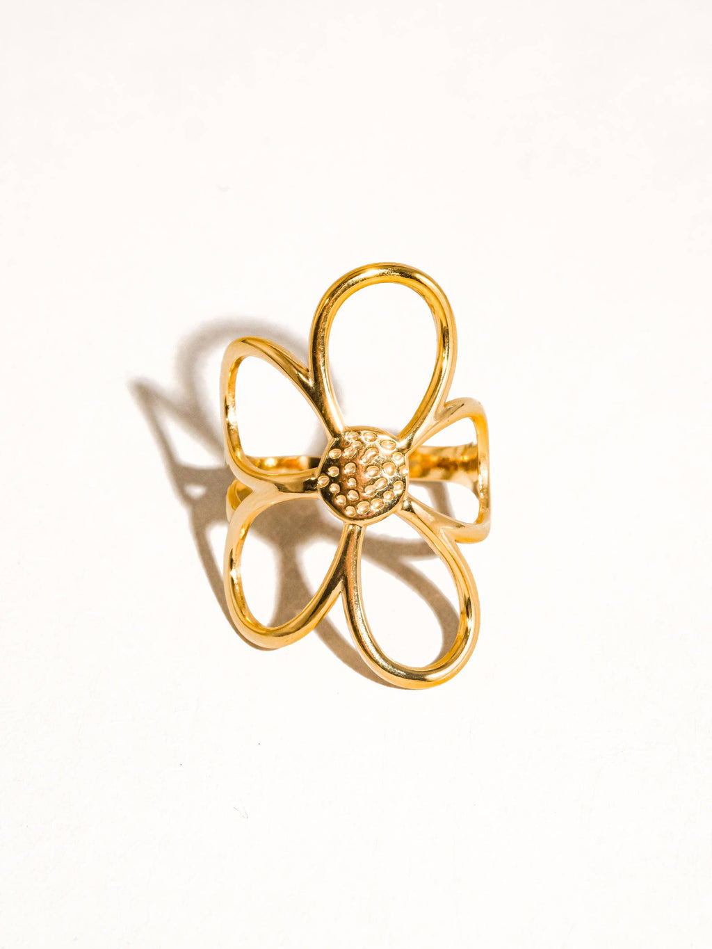 Non-Tarnish Floral Ring