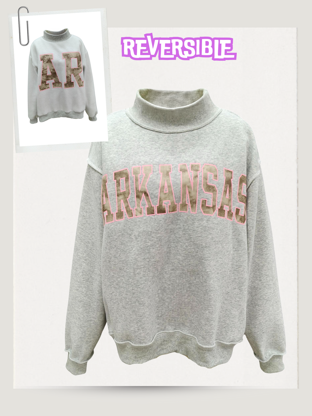 ARKANSAS Mock Neck